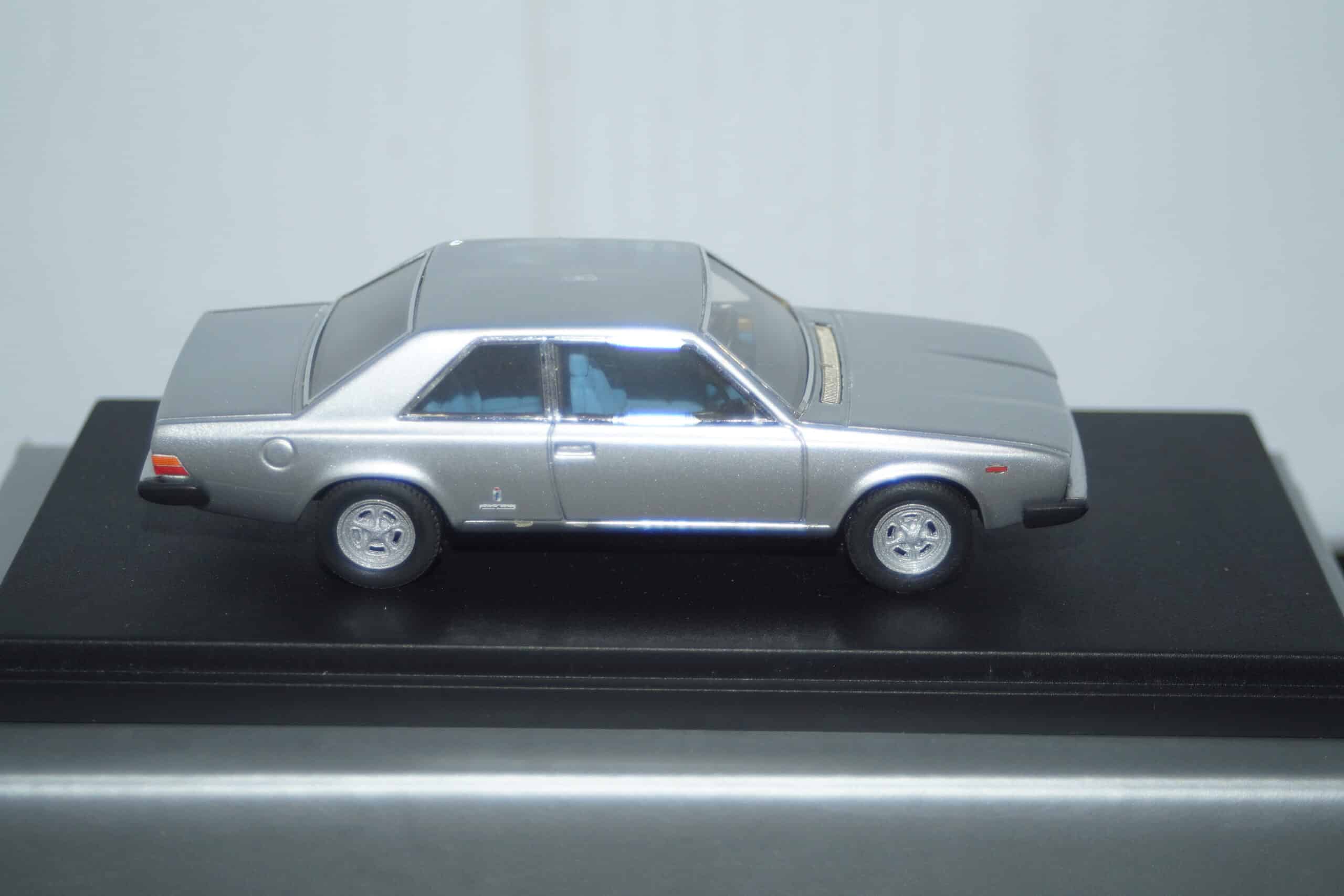 Replicar fiat 130 coupe 1972 in silver hand built in approx 1/43rd