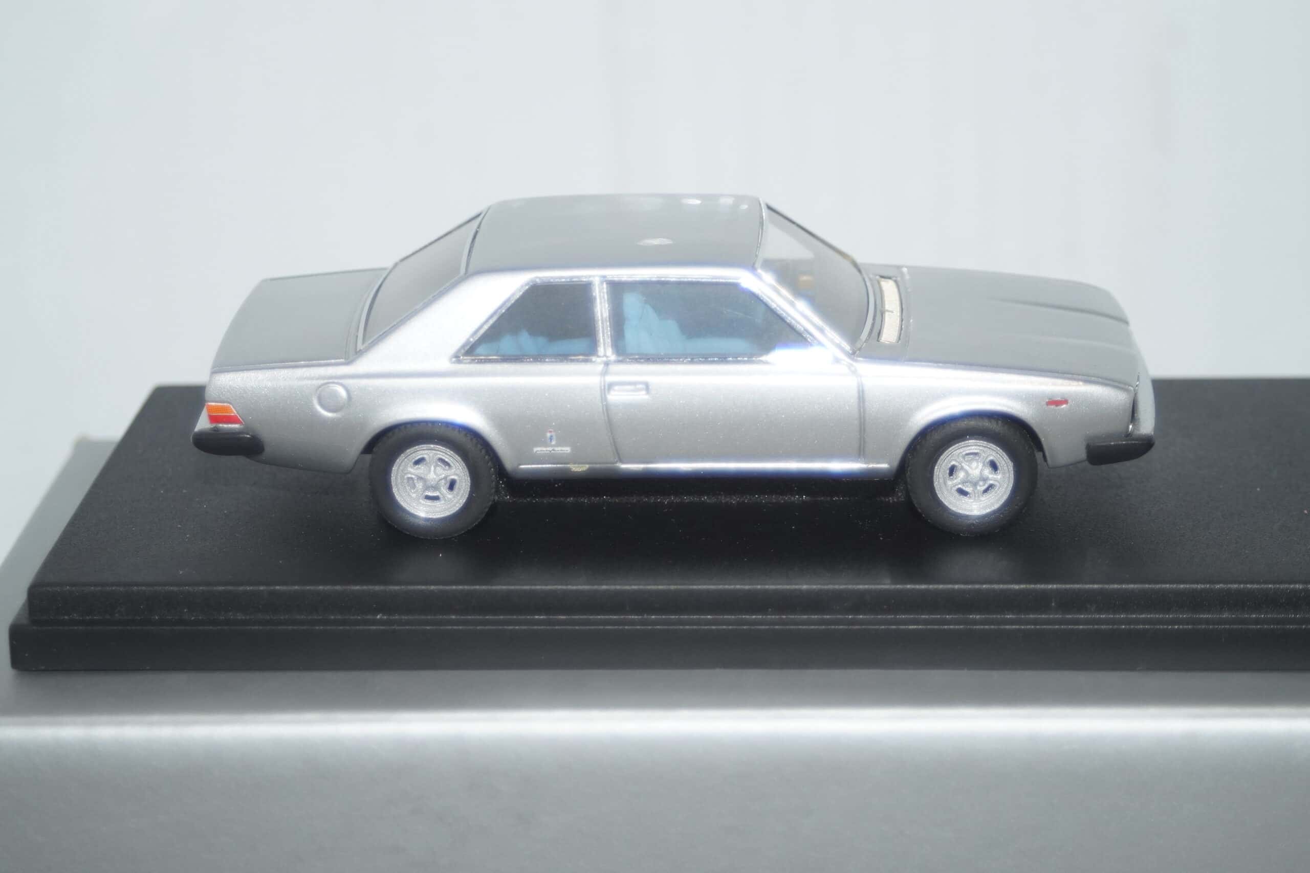 Replicar fiat 130 coupe 1972 in silver hand built in approx 1/43rd