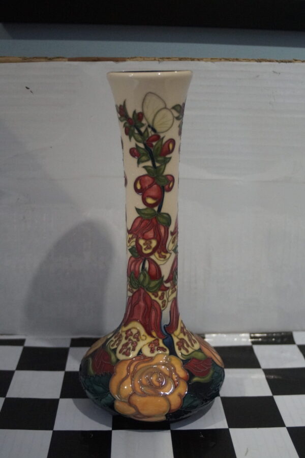 Moorcroft vase "fleurs deco" 16cm unboxed 2013 mcc fdeco 87/6