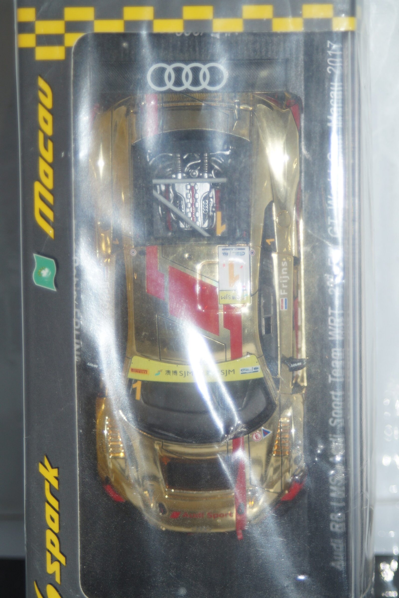 Spark audi r8 lms #1 wrt 2nd fia gt macau 2017 1:43 ref sa136