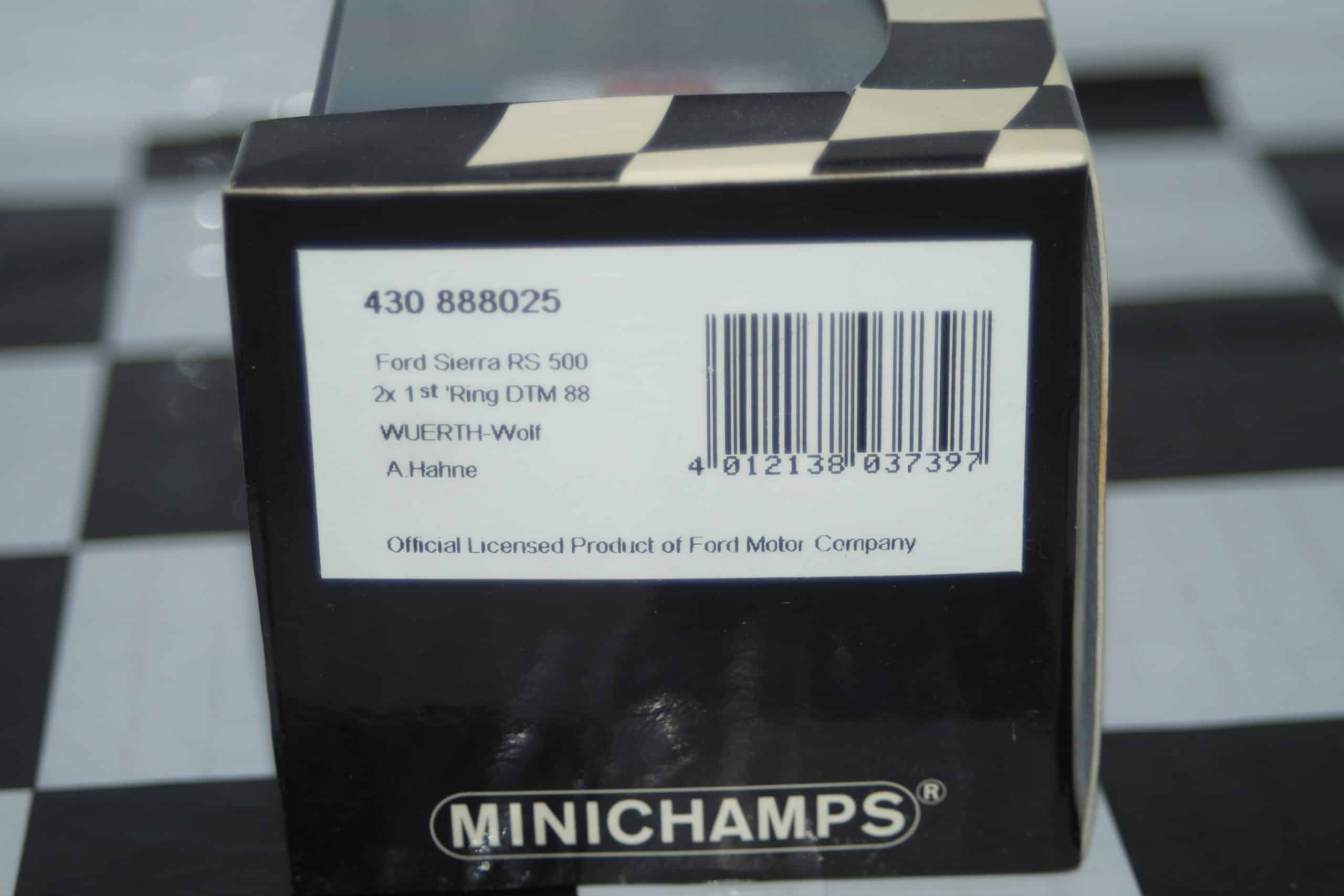 Minichamps ford escort mk1 tc #36 nurburgring 1968 gardner 400 688136 1:43