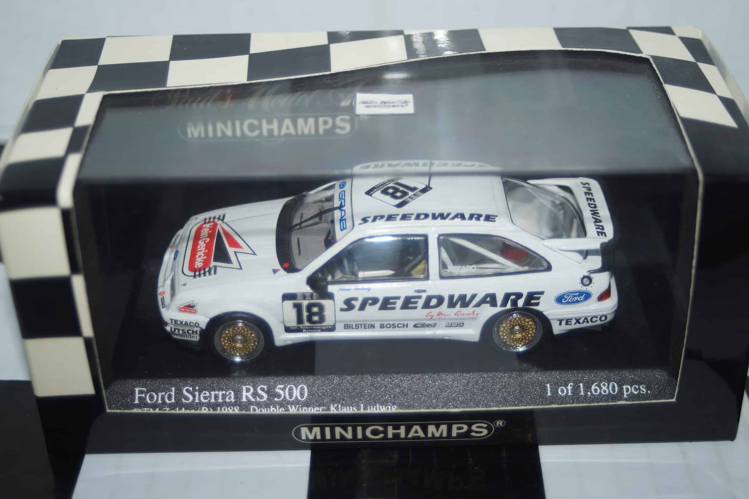 Minichamps ford sierra rs 500 #25 team grab dtm 1989 biela 430 898025 1:43