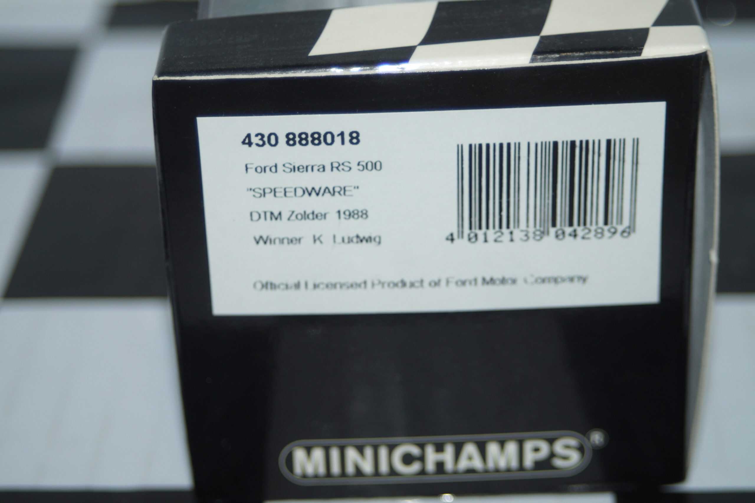 Minichamps ford sierra rs 500 #25 team grab dtm 1989 biela 430 898025 1:43