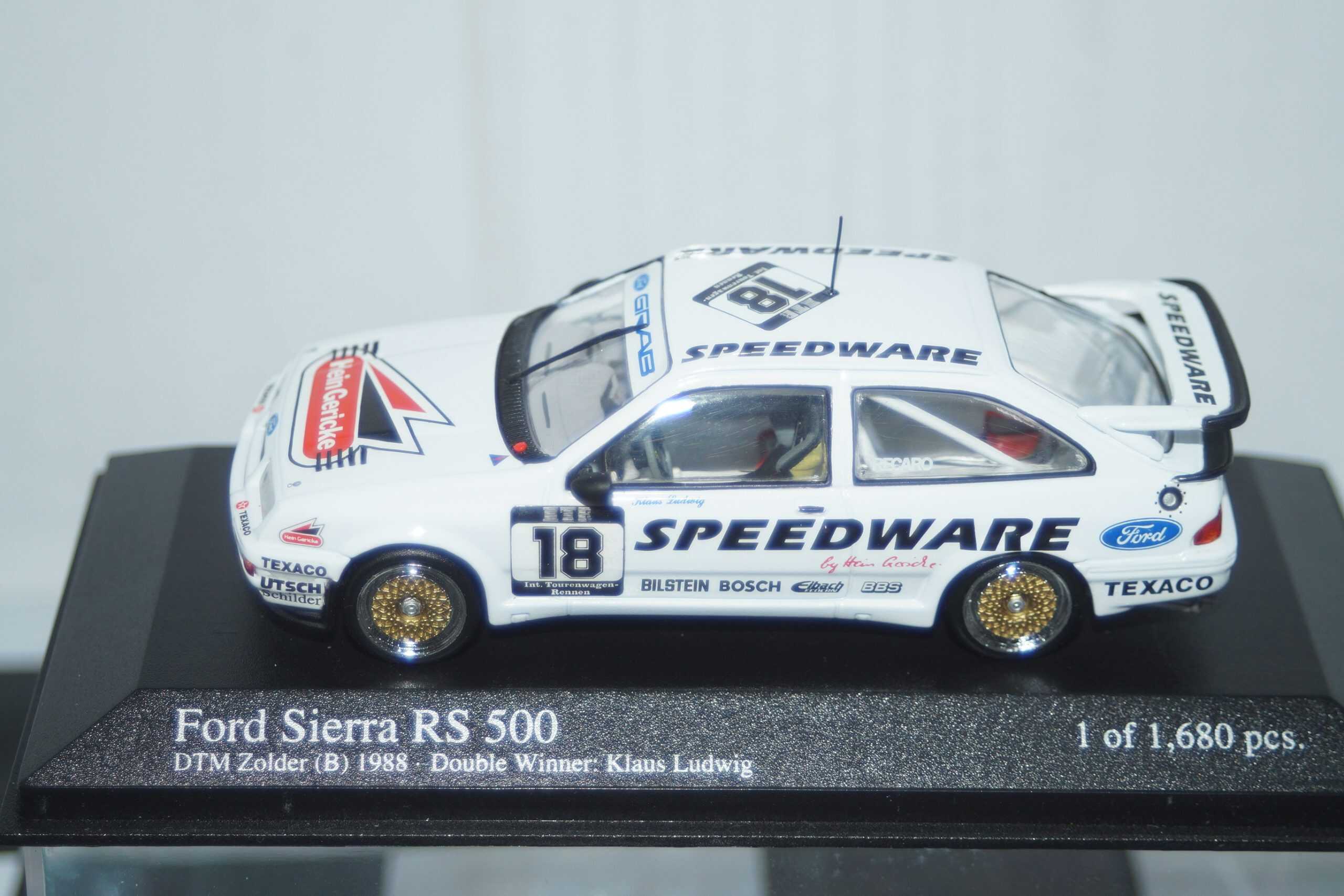 Minichamps ford sierra rs 500 #25 team grab dtm 1989 biela 430 898025 1:43