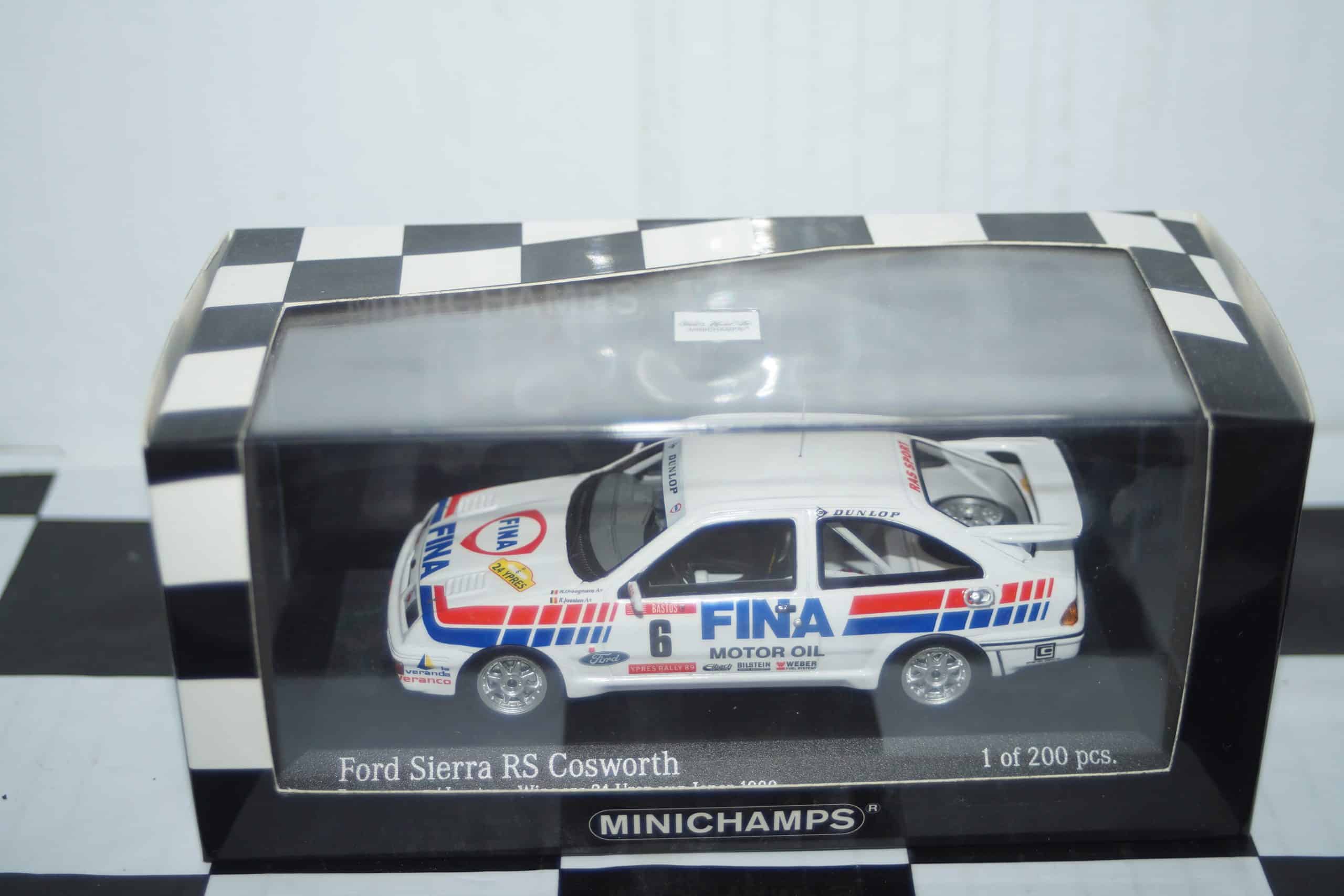 Minichamps ford sierra rs cosworth #15 tour de corse rally 1987  437 878015 1:43