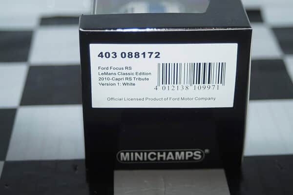 Minichamps ford focus rs le mans edition 2010 white with blue 400 088172 1:43