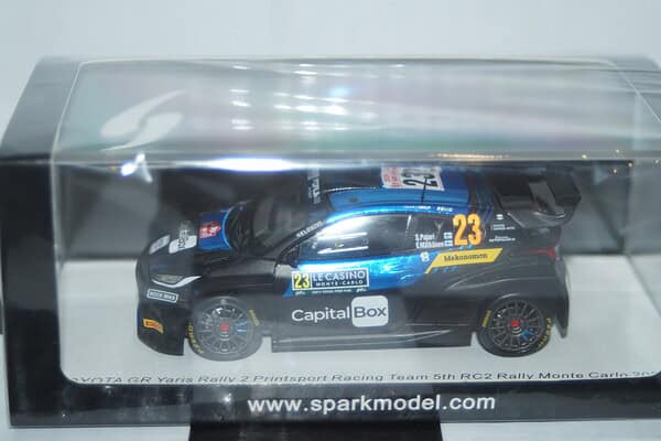 Spark toyota gr yaris 6th rc2 monte carlo 2024 s.lefebvre #27 1:43 resin s6862