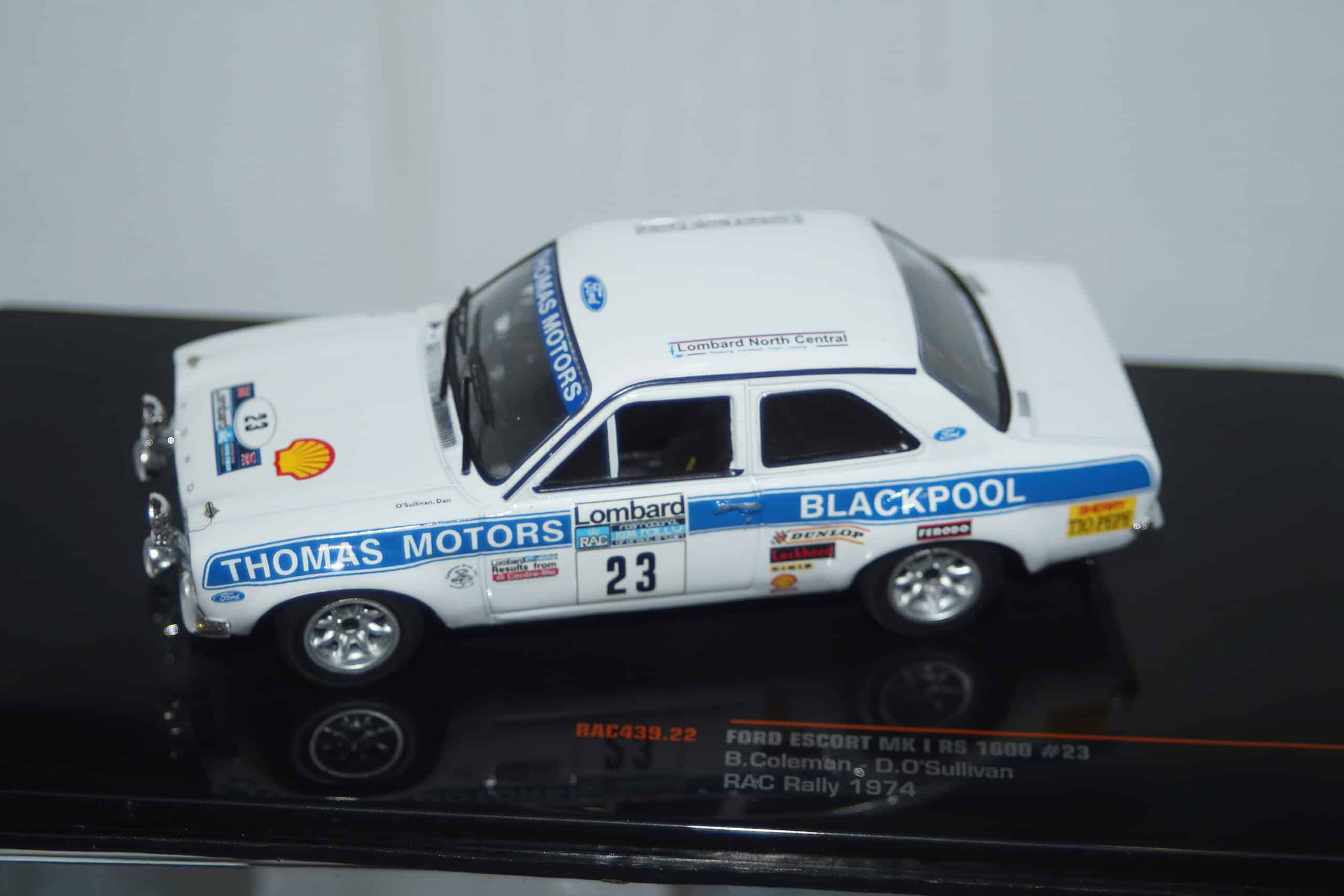 Ixo ford escort mk2 rs 1800 #14 haspengouw rally 1981 rac441.22 1:43 diecast