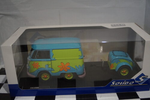 Solido volkswagen kool kombi 2024 ghost hunter with trailer 1:18 s1810904
