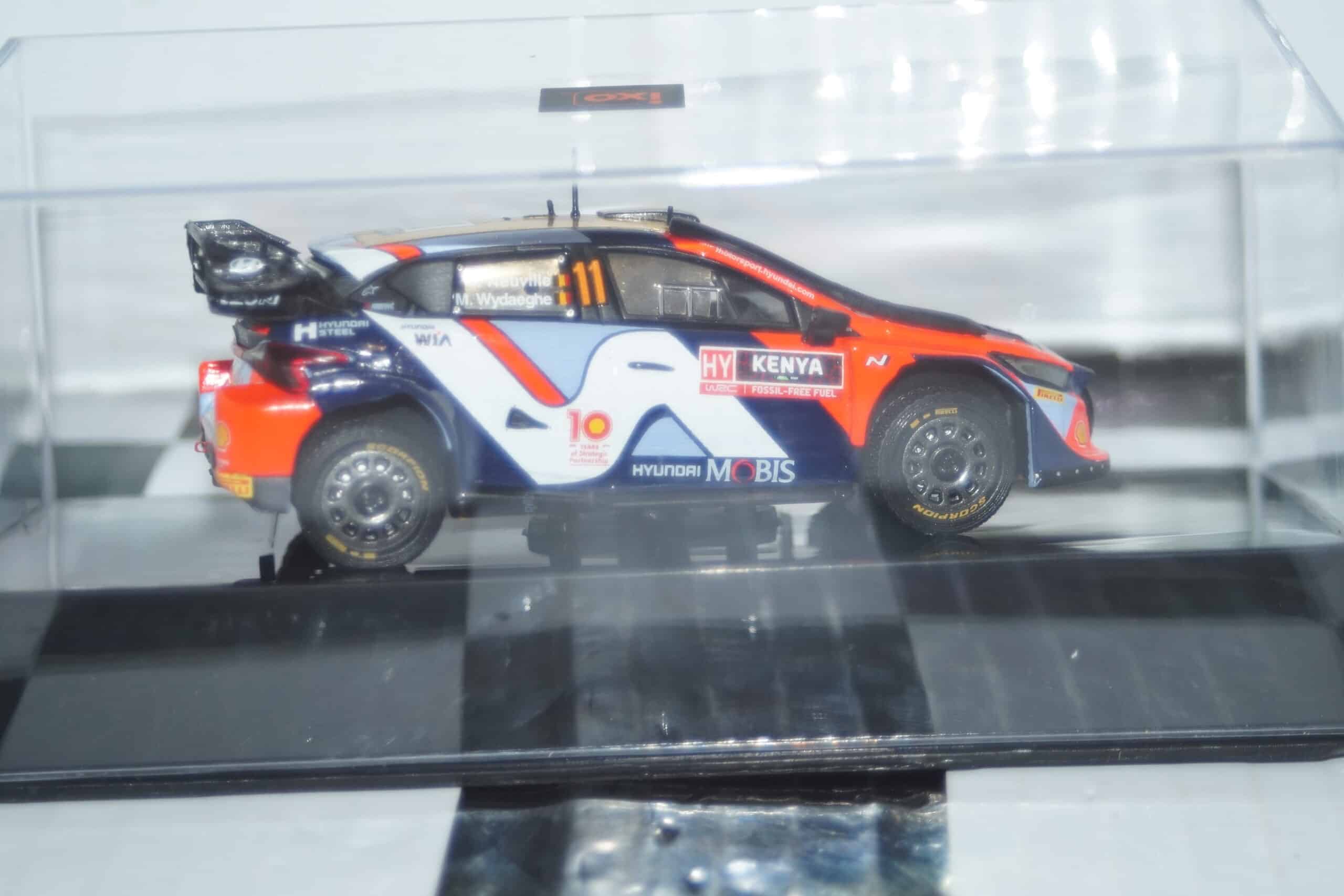 Ixo hyundai i20 n rally1 #11 kenya safari rally 2024 t.neuville 1:43 ram939.22