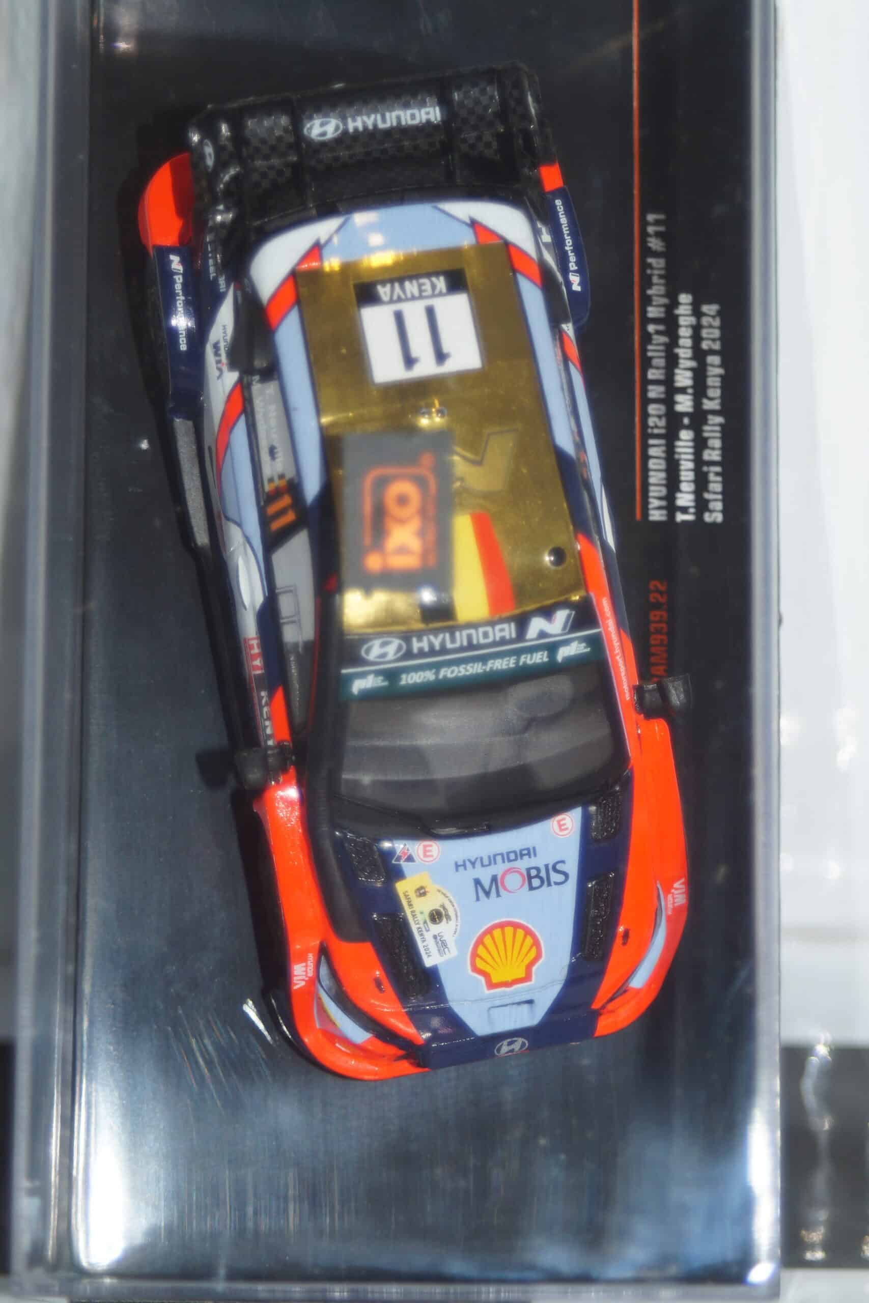 Ixo hyundai i20 n rally1 #11 kenya safari rally 2024 t.neuville 1:43 ram939.22