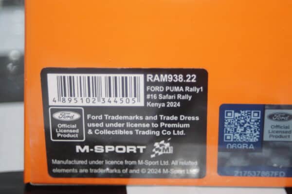 Ixo ford puma kenya safari rally 2024 a.fourmax #16 1:43 ram938.22
