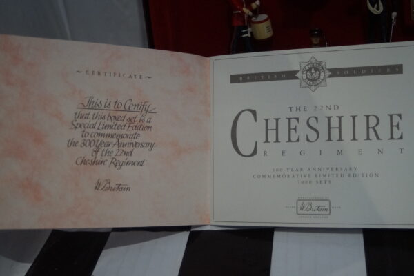 Britains the 22nd cheshire regiment ltd edition set