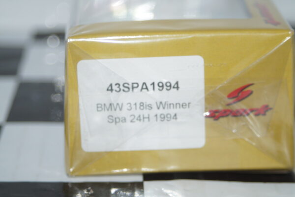 Spark bmw 318is winner 24h spa #4  1:43 resin 43spa1994