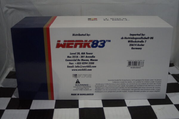 Werk83 porsche 956 lh #1 winner 24h lemans 1982 1:18 diecast w18043001c