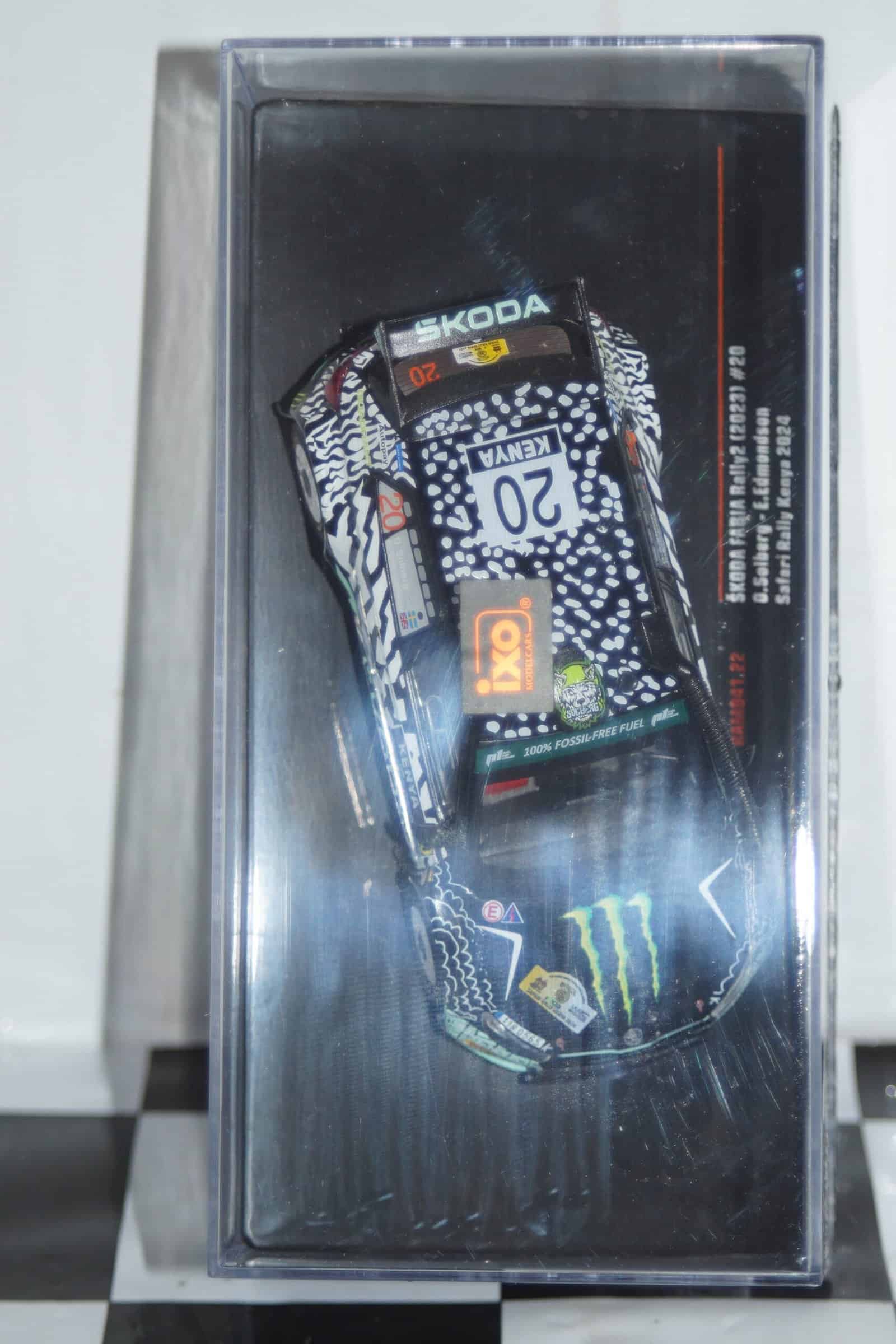 Ixo skoda fabia rally 2 safari rally kenya 2024 #20 g.solberg 1:43 diecast ram941.22