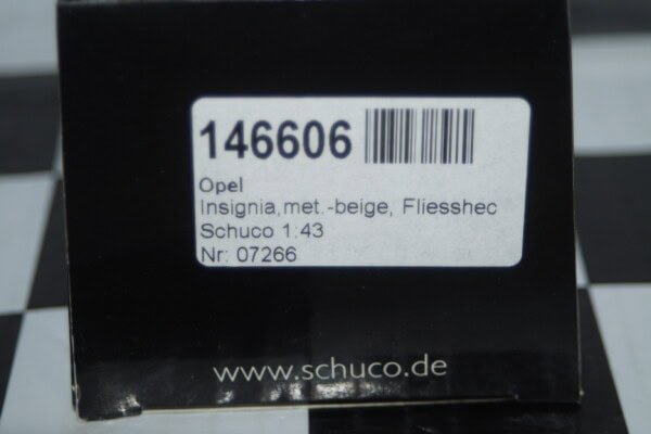 Schuco opel insignia beige metallic 1:43 scale diecast ref 07266
