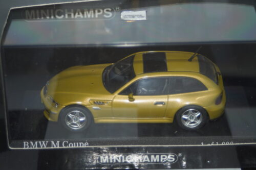 Minichamps bmw m coupe 2001 in yellow metallic 1:43 ref 400 029060