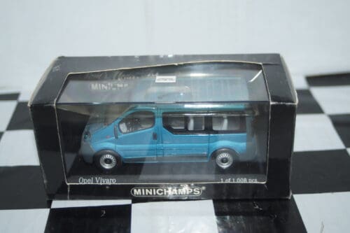 Minichamps opel vivaro break in blue 1:43 430 040511