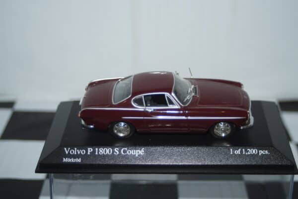 Minichamps volvo p 1800 s coupe 1969 in dark red 1:43 ref 430 171680