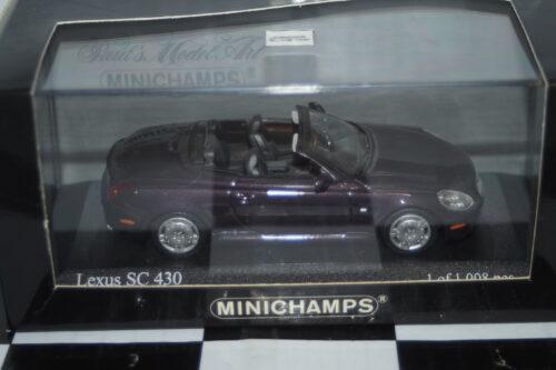 Minichamps lexus sc 430 2001 purple metallic, 400 166132 1:43