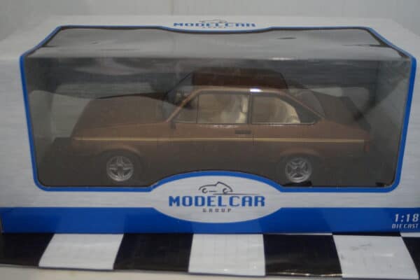 Model car group ford escort mk2 rs2000 in brown metallic mcg18530