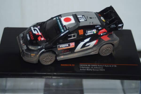 Ixo toyota gr yaris rally 1 safari rally kenya #18 2024 t.katsuta 1:43 ram937b