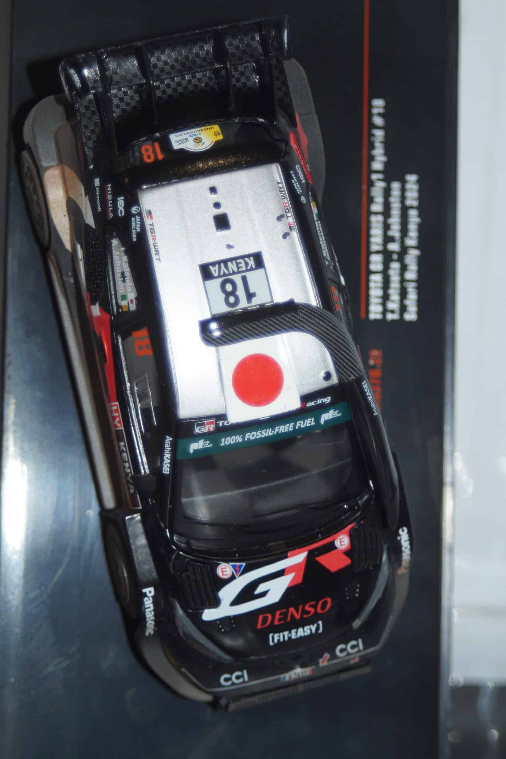 Ixo toyota gr yaris rally 1 safari rally kenya #18 2024 t.katsuta 1:43 ram937b