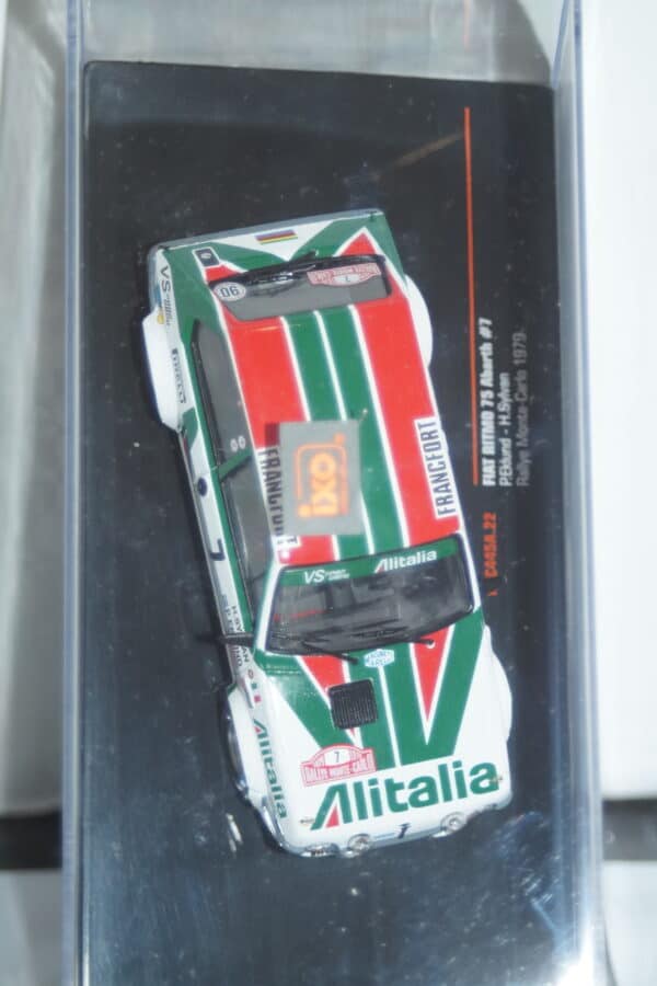 Ixo fiat ritmo 75 abarth rally monte carlo #7 1979 p.eklund 1/43rd rac445a