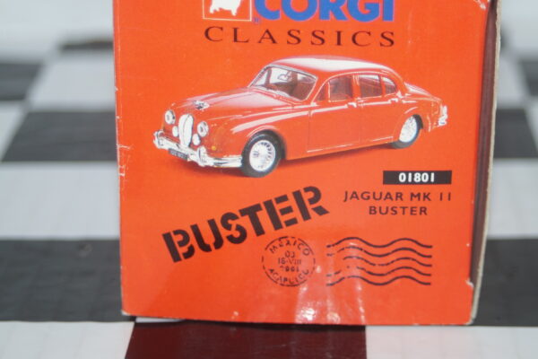 Corgi jaguar mk2 from buster in red  ref 01801 1/43rd