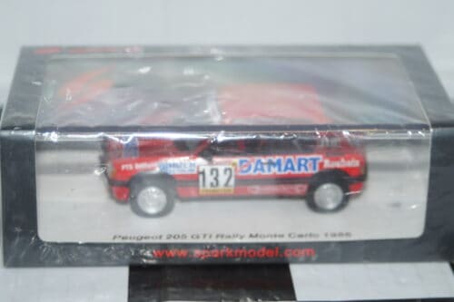 Spark peugeot 205 gti rallye monte carlo 1986 f.delecour 1:43 resin s9456