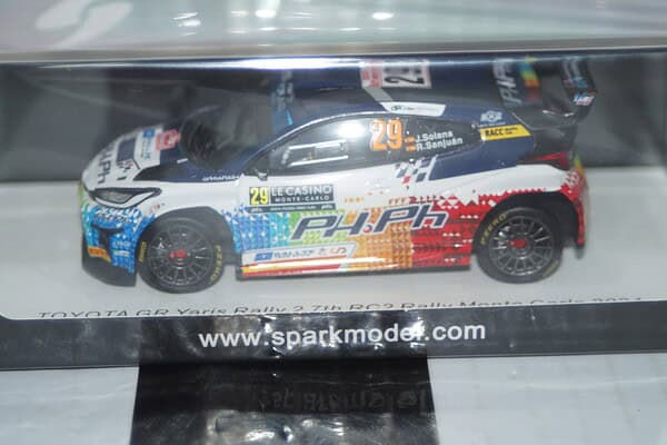 Spark toyota gr yaris 7th rc2 monte carlo 2024 j.solans #29 1:43 resin s6864