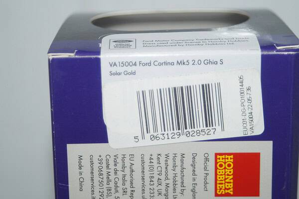 Vanguards ford cortina mk5 2.0 ghia s gold 1/43 ref  va15004