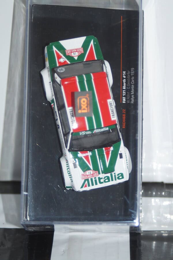 Ixo fiat 131 abarth #14 rally monte carlo 1979 w.rohrl rac446b 1:43 diecast