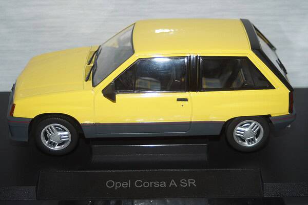 Model car group opel corsa a sr / nova in yellow mcg18431 1:18th