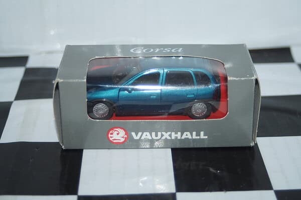 Gama vauxhall corsa turquoise in vauxhall box 1:43 scale