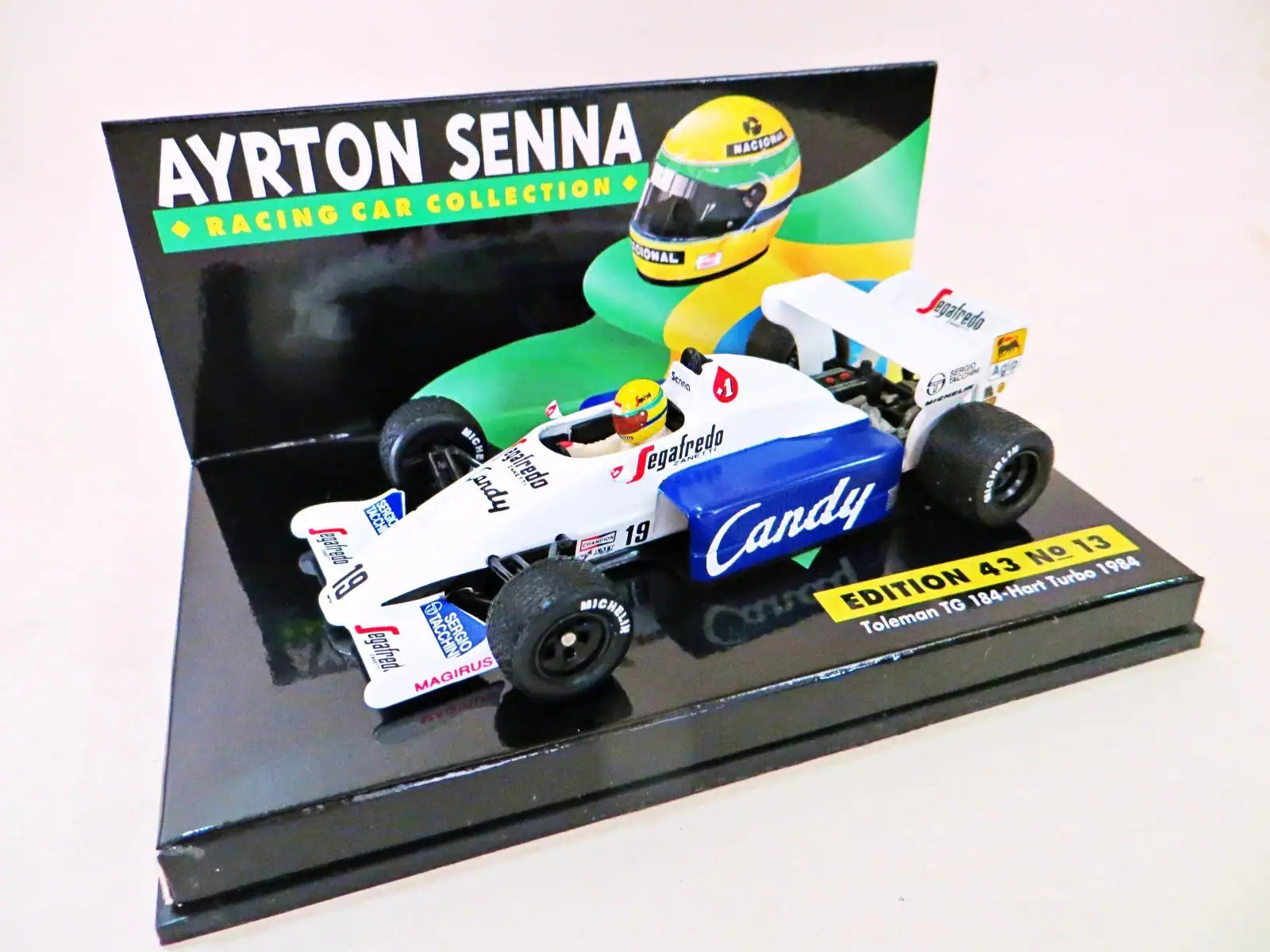 Minichamps toleman tg 184-hart ayrton senna collection 1984 in 1:43