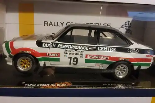 Sunstar ford escort mk2 rs1800 circuit of ireland 1979 b.fisher 4663 1:18 scale