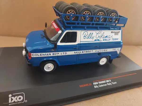 Ixo ford transit mk11 billy coleman rally team 1:43 scale rac444x