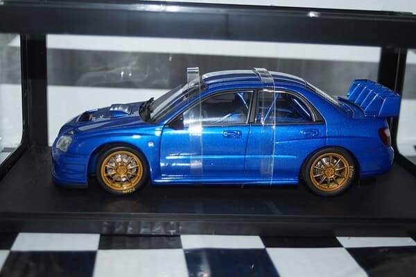 Autoart  subaru new age impreza wrc blue 2003 1:18 diecast 80394
