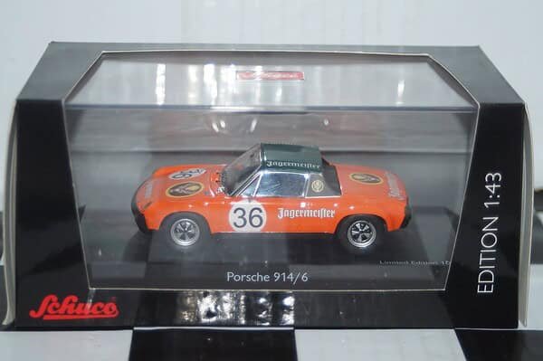 Schuco porsche 914/6 #36 jagermeister ref 450370000 1/43