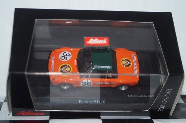 Schuco porsche 914/6 #36 jagermeister ref 450370000 1/43