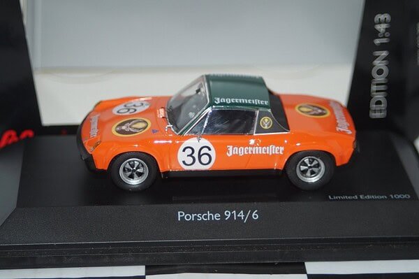 Schuco porsche 914/6 #36 jagermeister ref 450370000 1/43
