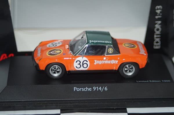 Schuco porsche 914/6 #36 jagermeister ref 450370000 1/43