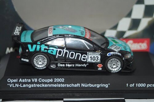 Schuco opel astra v8 coupe 2002 nurburgring test car 1:43 ref 04883
