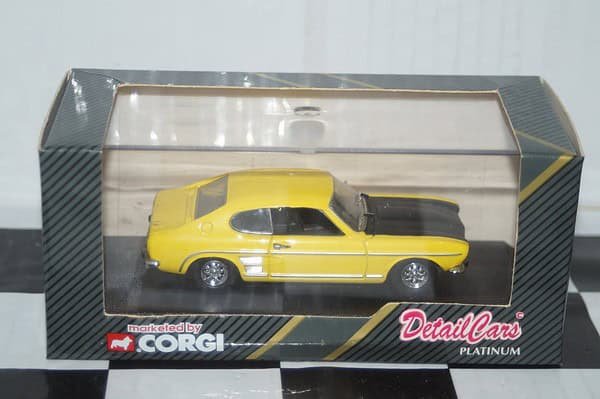 Detail cars ford capri 3000 gt 1969 in yellow 1:43 art301
