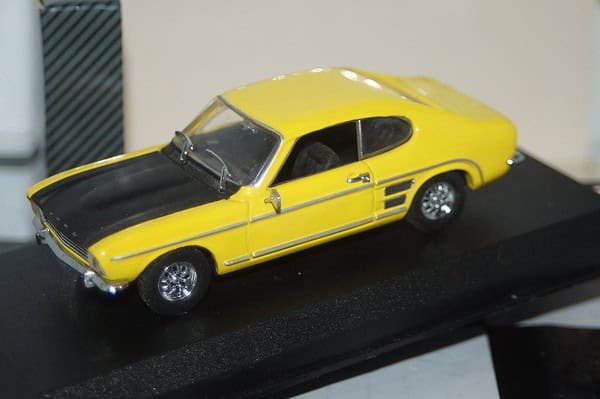 Detail cars ford capri 3000 gt 1969 in yellow 1:43 art301
