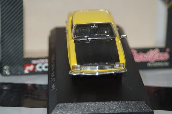 Detail cars ford capri 3000 gt 1969 in yellow 1:43 art301