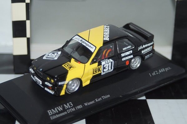 Minichamps bmw m3 gtr "street" london toy fair 2005 1:43 ltd 1of 92