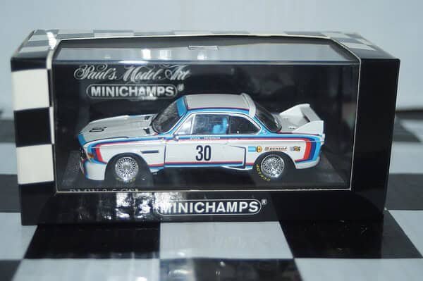 Minichamps bmw 3.5 csl norisring drm 1975 h.stuck 1:43 430 752930